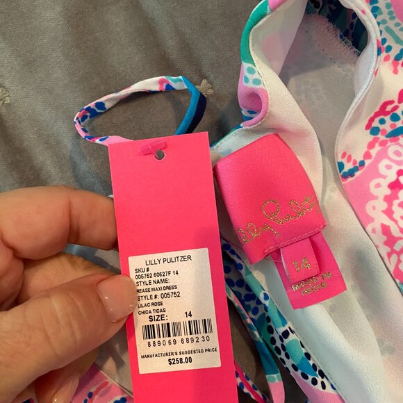 NWT Lilly Pulitzer Rease Maxi Dress - size 14 - Picture 5 of 6